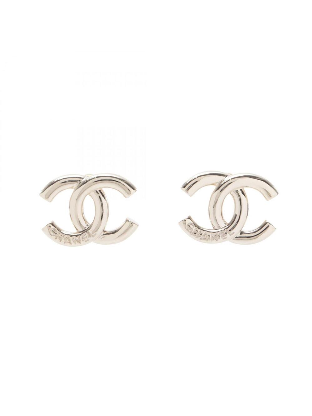 Chanel B25P Coco Mark Pierced Earrings #372306C73B